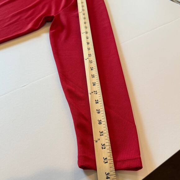 Solaris Red 1/4 Zip Waffle Performance Pullover Top Men’s L NWT Moisture Wicking - Picture 8 of 11